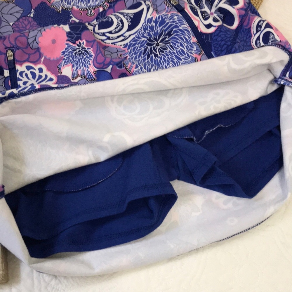 T by Talbots Floral Print Stretch Skort - Picture 6 of 10